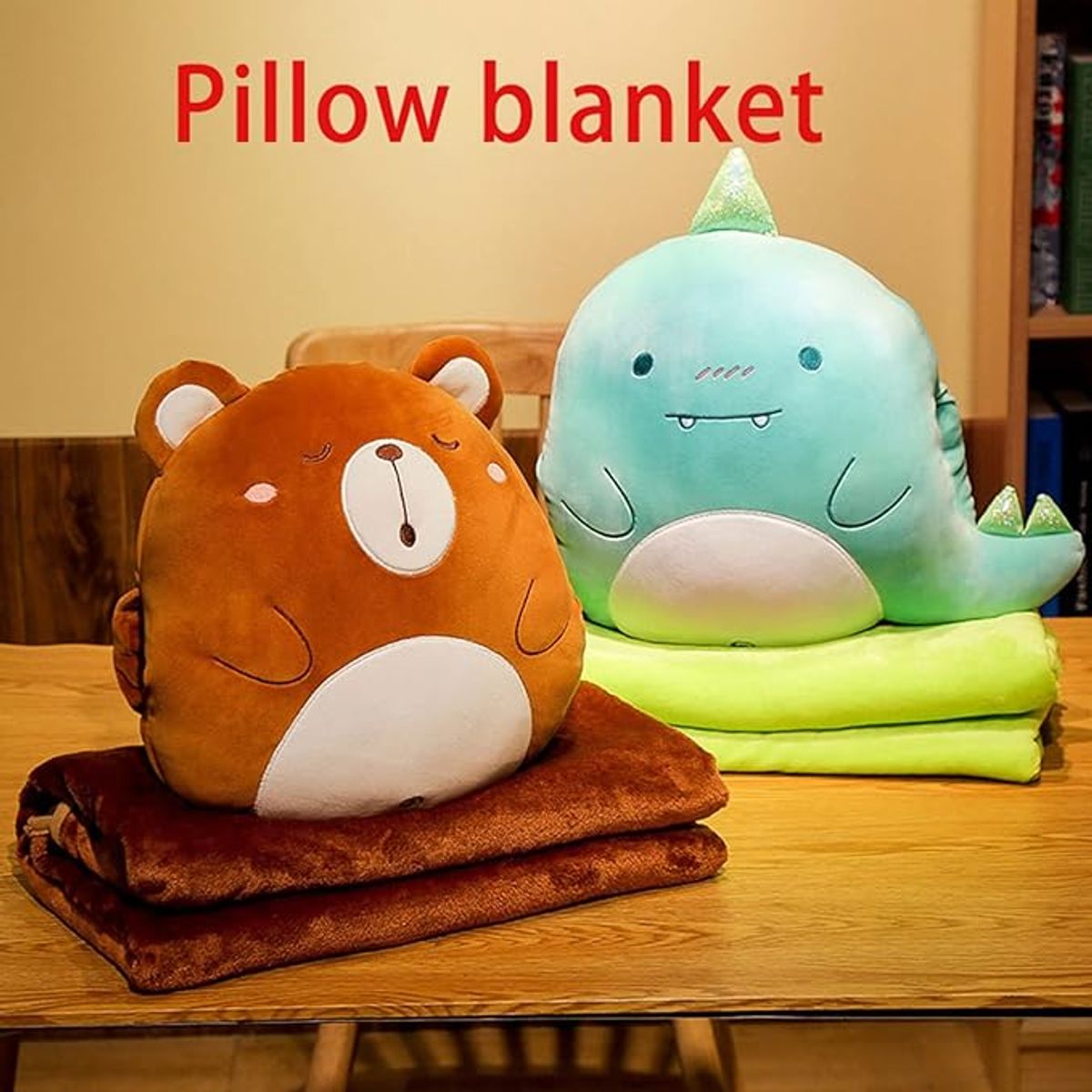 TIOZONEY - Edredón de Almohada de Animales de Dibujos Animados