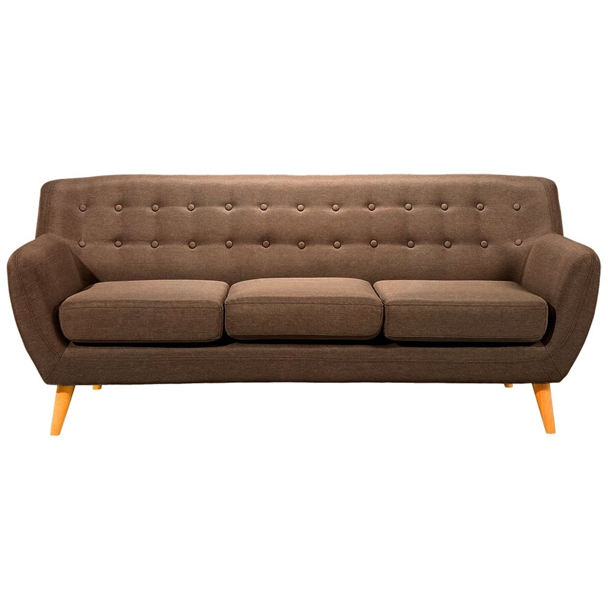 HOGAR & SPACIOS - HYS SALA 3 2 1 ZACK VINTAGE MARRON