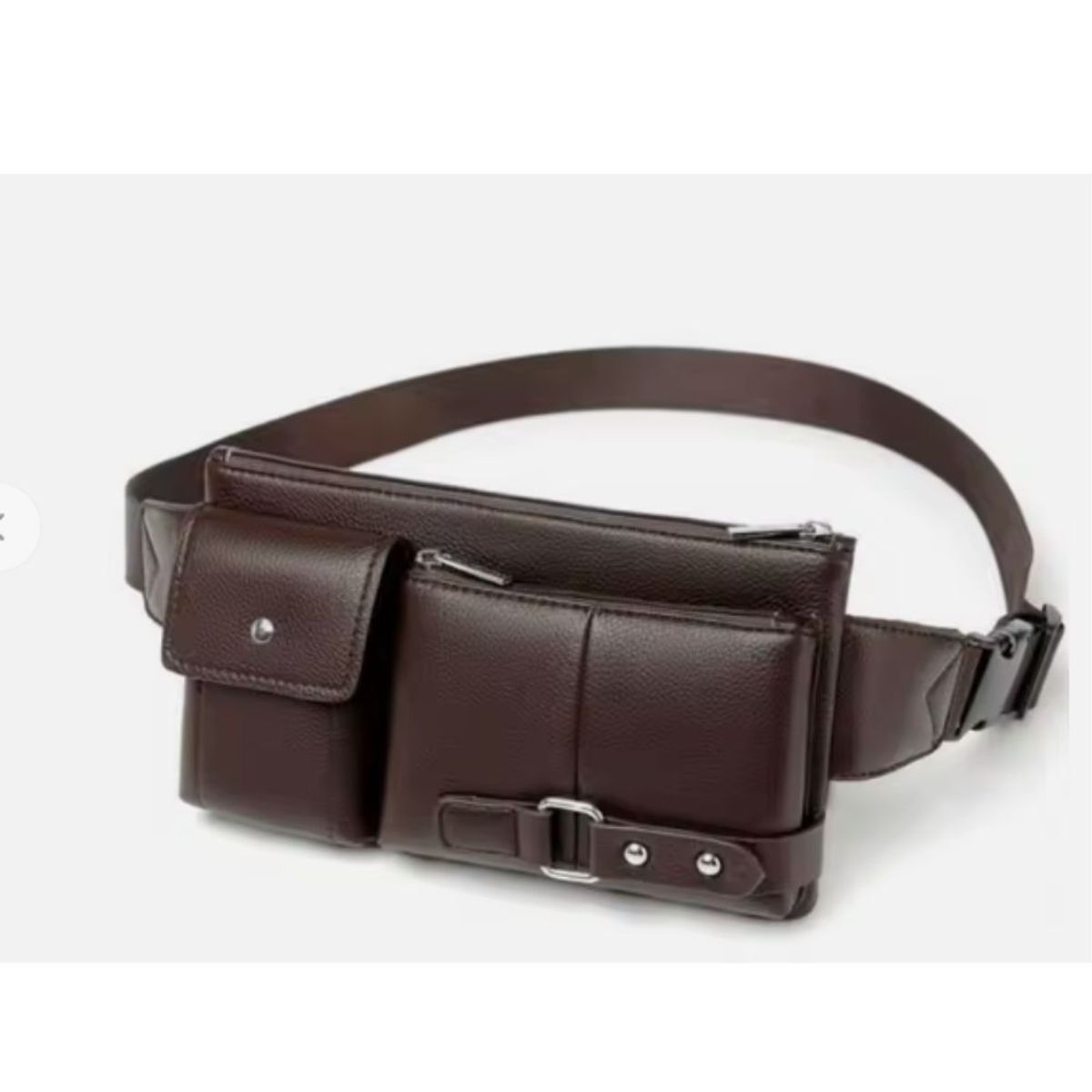 GENERICO - Riñoneras de Hombre Multiusos De Cuero Pu