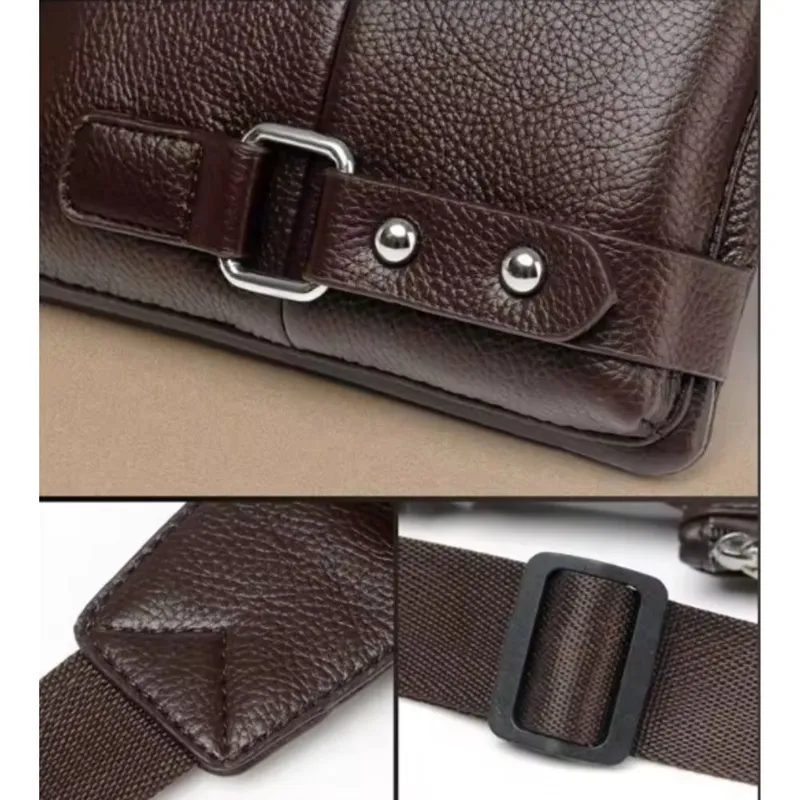 GENERICO - Riñoneras de Hombre Multiusos De Cuero Pu