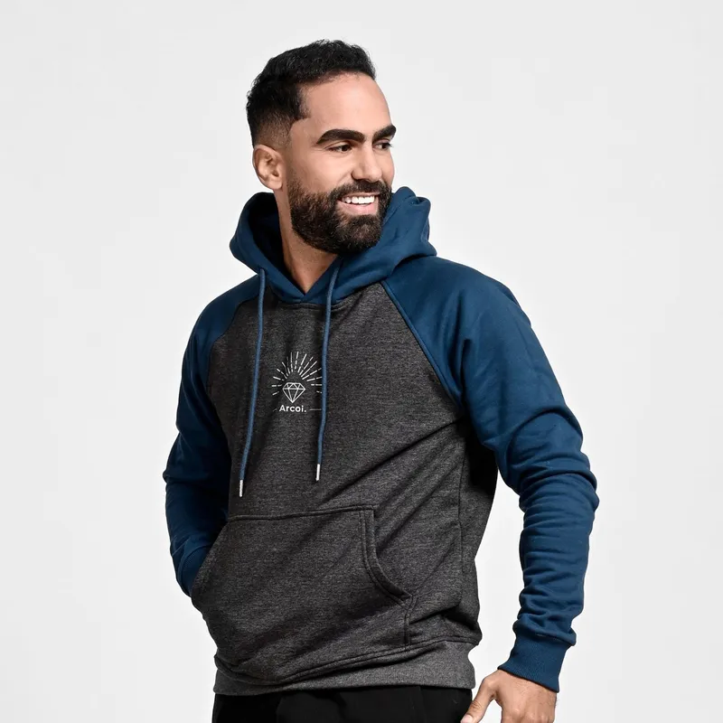 GENERICO - Polera de algodón afranelada color gris con acero Dalas Arcoi