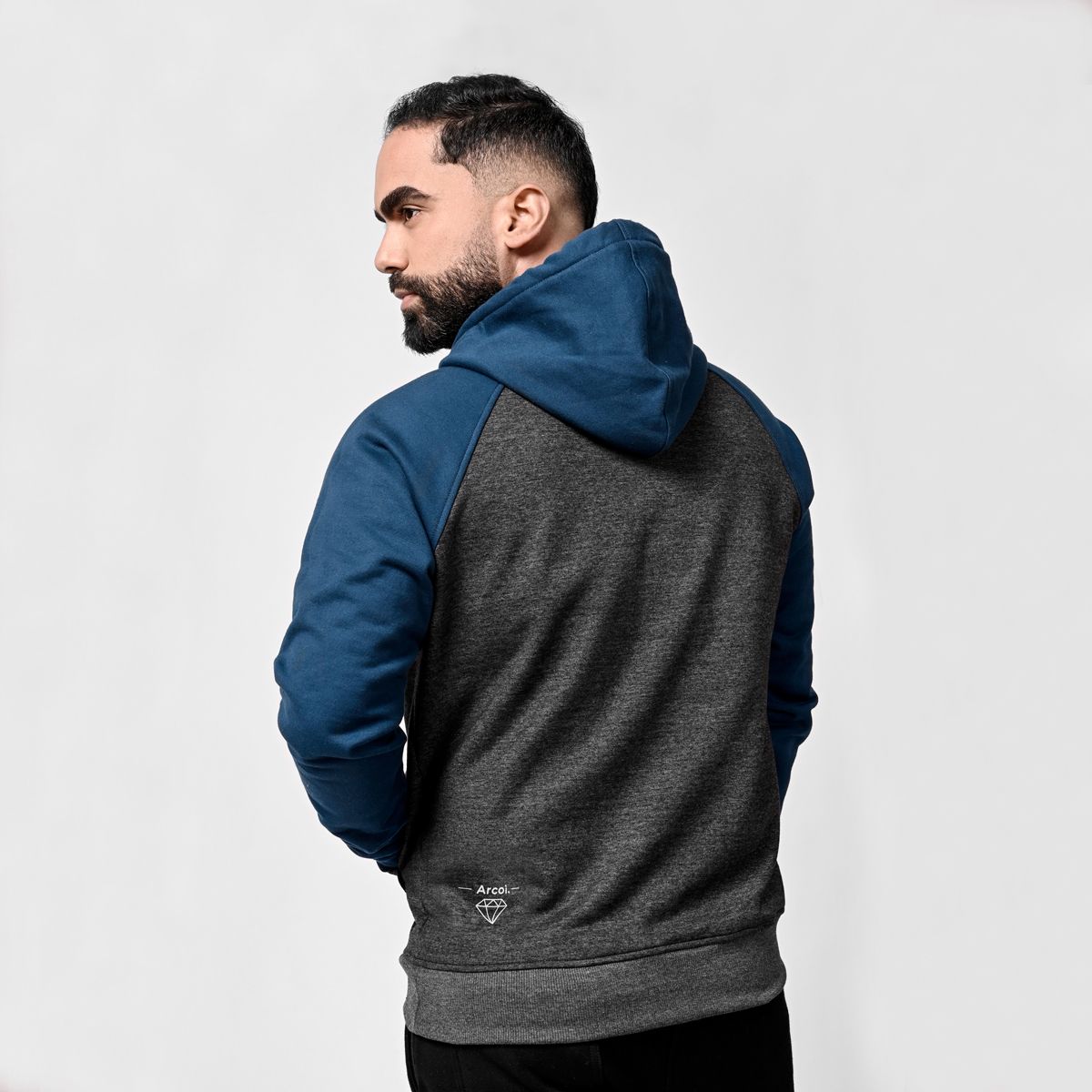 GENERICO - Polera de algodón afranelada color gris con acero Dalas Arcoi