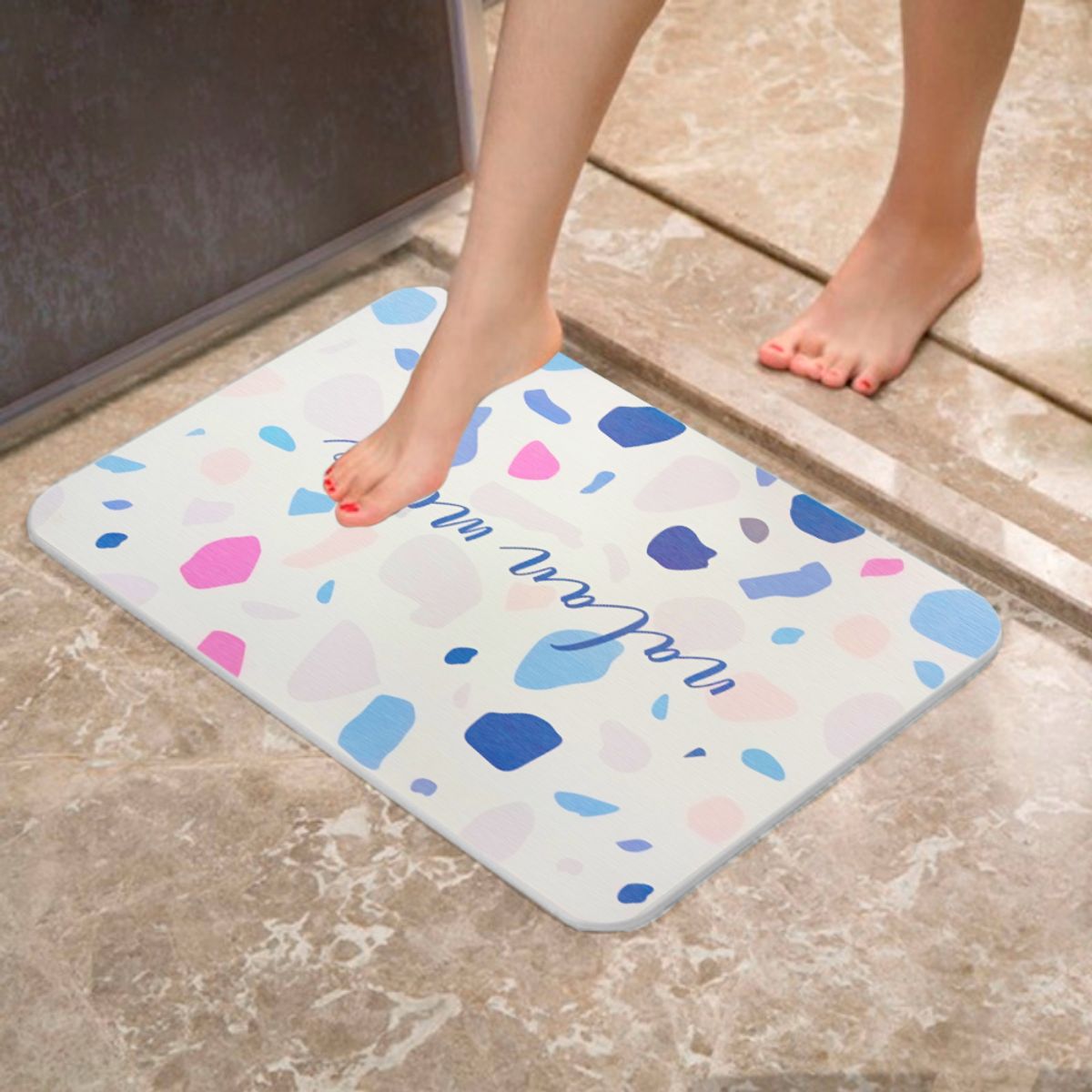 KELLER - Alfombra de Piso Absorbente Secado Rápido Antideslizante RC