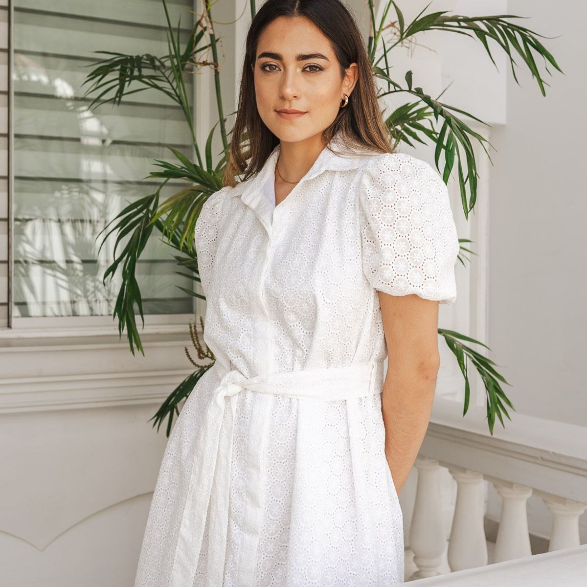 FASSINE - Vestido Corto Algodón Mujer Fassine