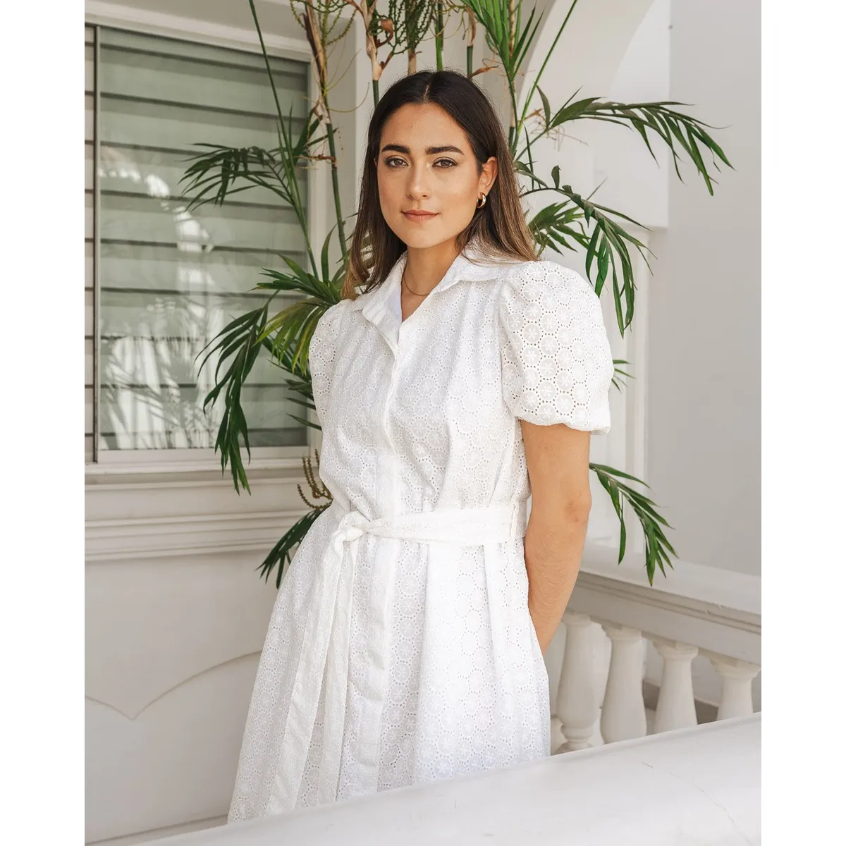 FASSINE - Vestido Corto Algodón Mujer Fassine