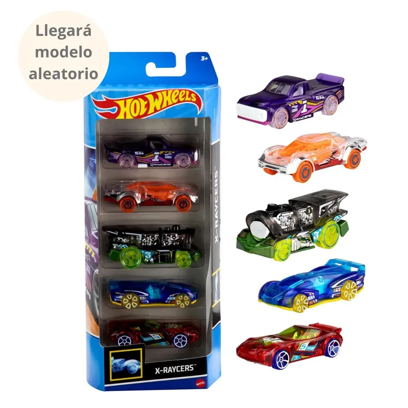 HOT WHEELS - Autos Hot Wheels Pack x5