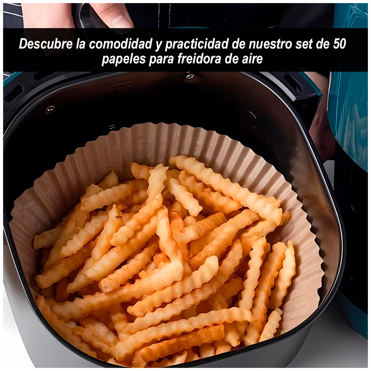 GENERICO - Set de 50 papeles para freidora de aire