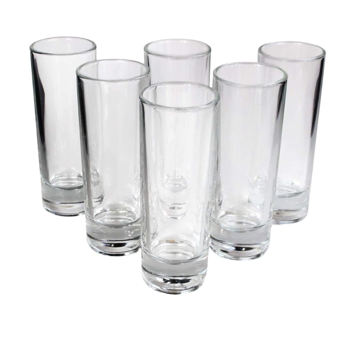 INSPIRA - Juego de 6 Mini Copas de Shot Tequila Recto