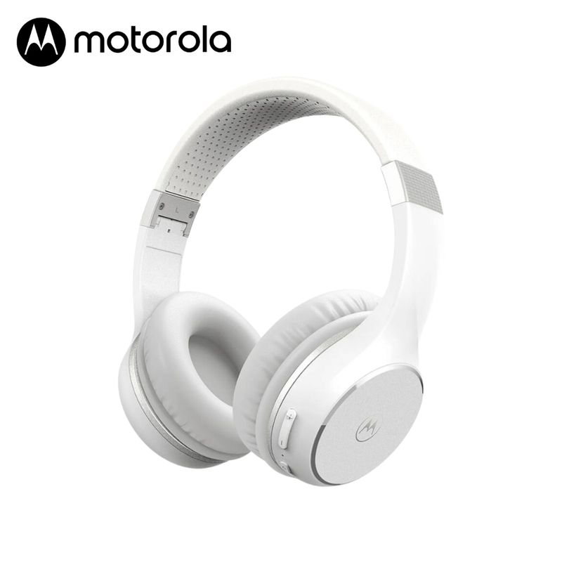MOTOROLA - Audífono Motorola Moto XT220 Blanco Bluetooth 23 Hrs Plegado Compacto