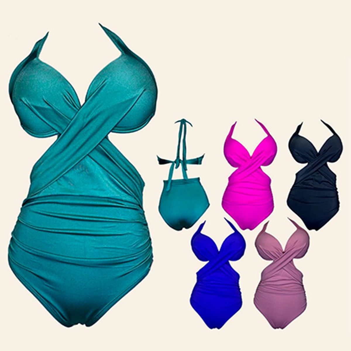 GENERICO - Enterizo Licra UV María Leticia Ramolino GL-48 Color Fucsia