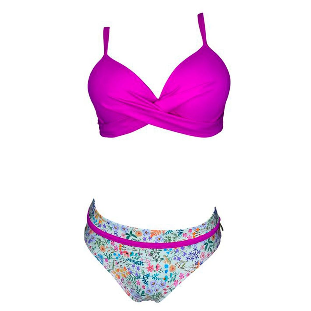GENERICO - Bikini Licra UV Amanda Sotelo fucsia GL-48