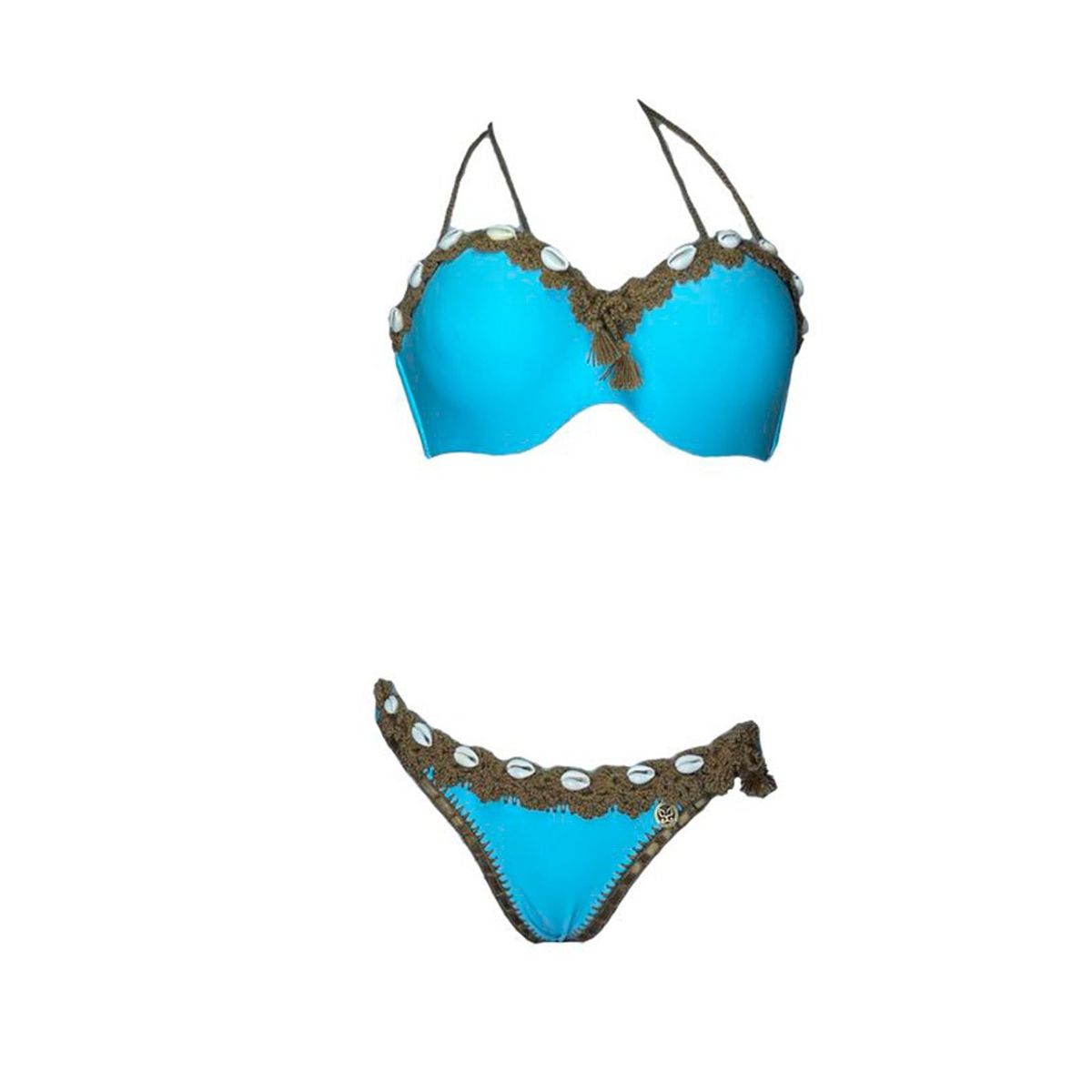 GENERICO - Bikini Licra UV Amelia Mary Earhart celeste GL-65