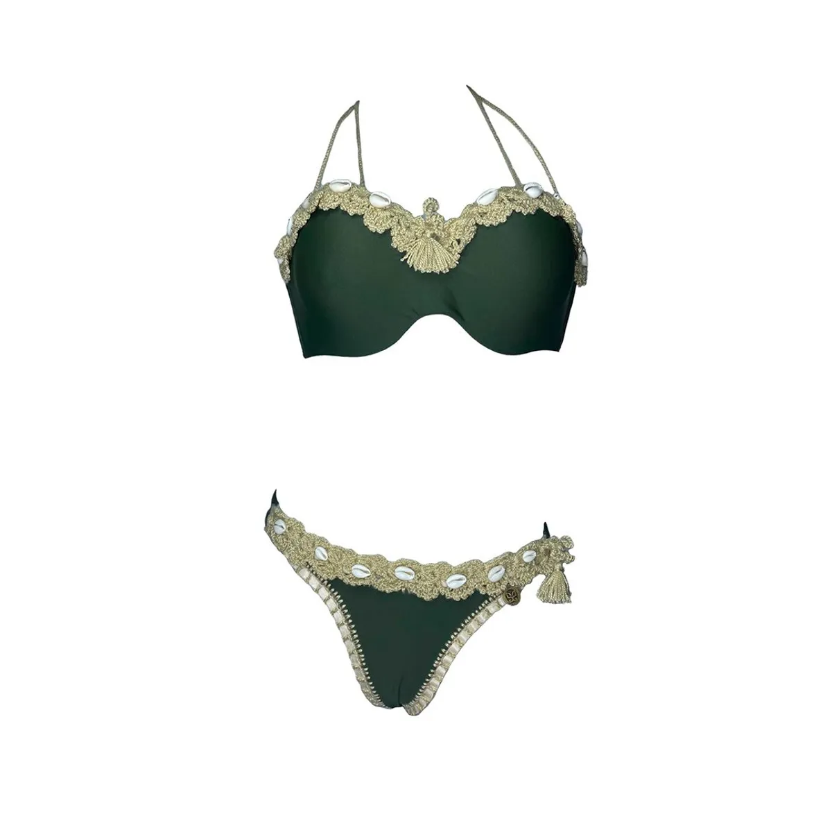 GENERICO - Bikini Licra UV Amelia Mary Earhart verde GL-65