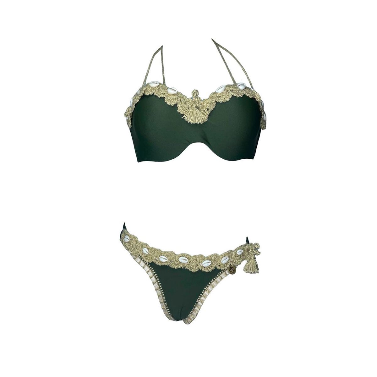 GENERICO - Bikini Licra UV Amelia Mary Earhart verde GL-65