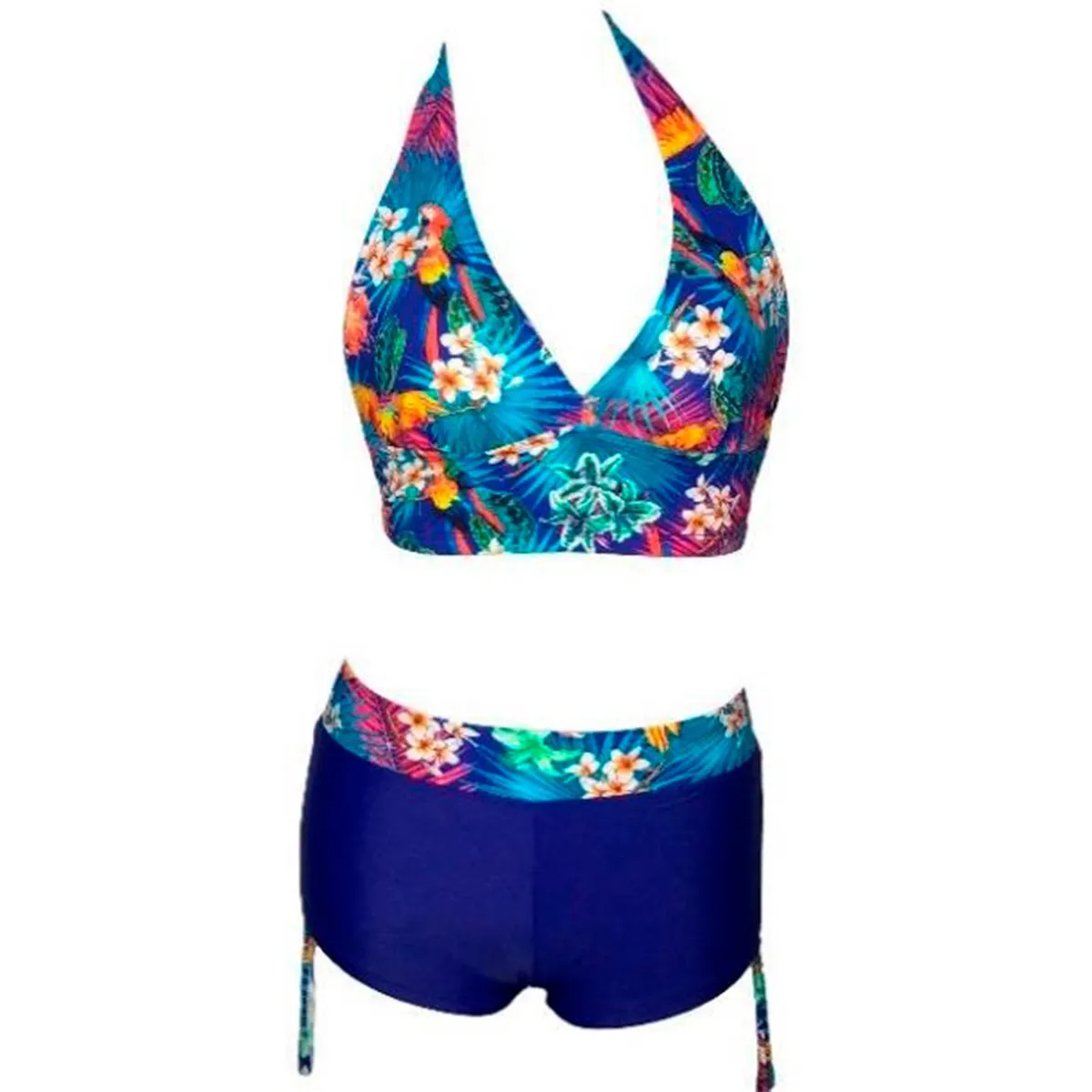 GENERICO - Bikini Licra UV Busier Con Short azul GL-28