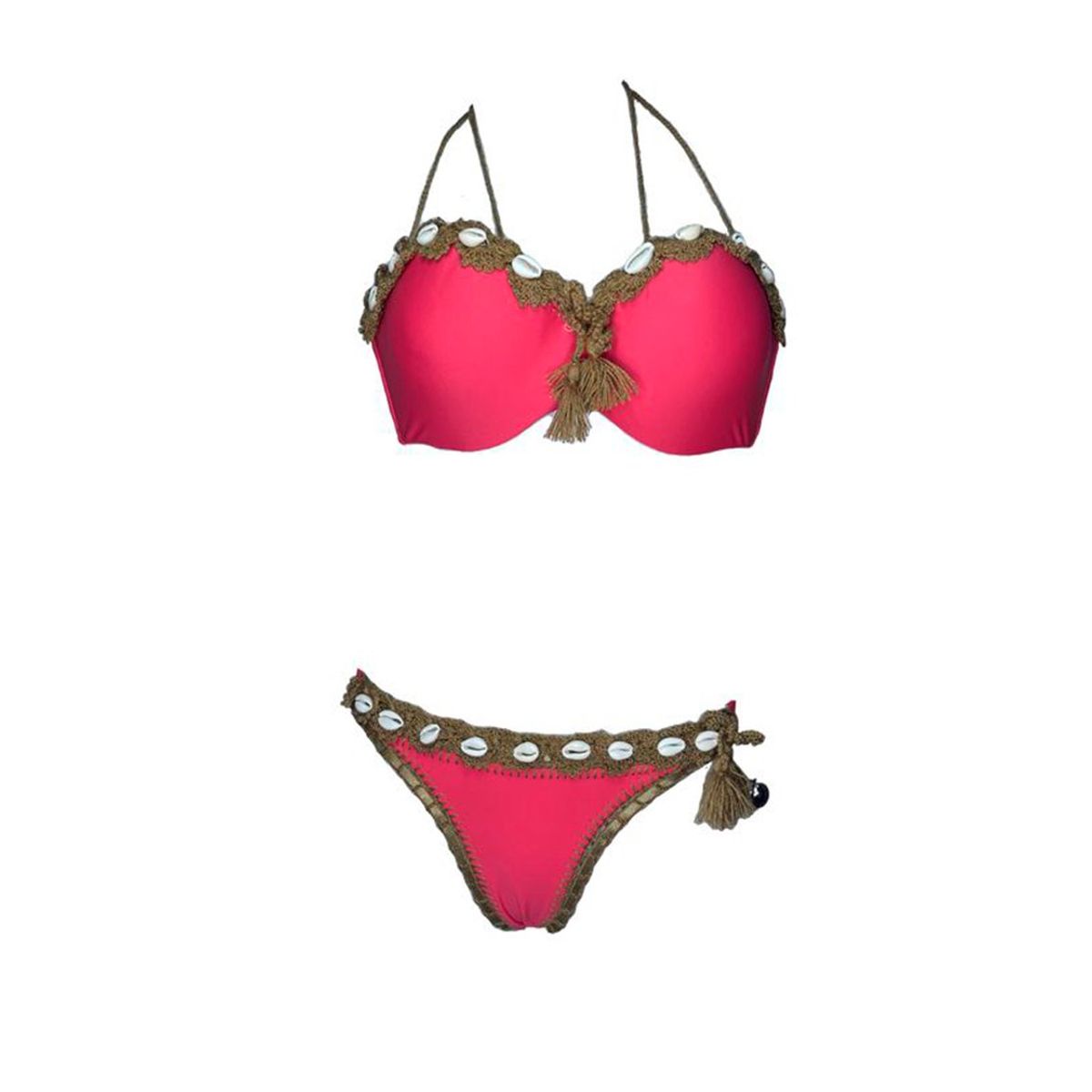 GENERICO - Bikini Licra UV Amelia Mary Earhart rojo GL-65