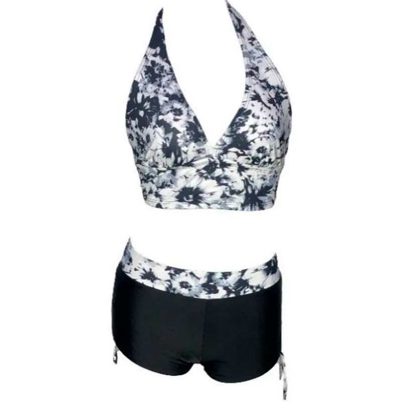 GENERICO - Bikini Licra UV Busier Con Short Negro GL-28