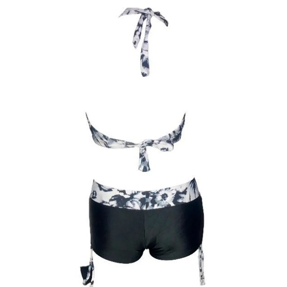 GENERICO - Bikini Licra UV Busier Con Short Negro GL-28