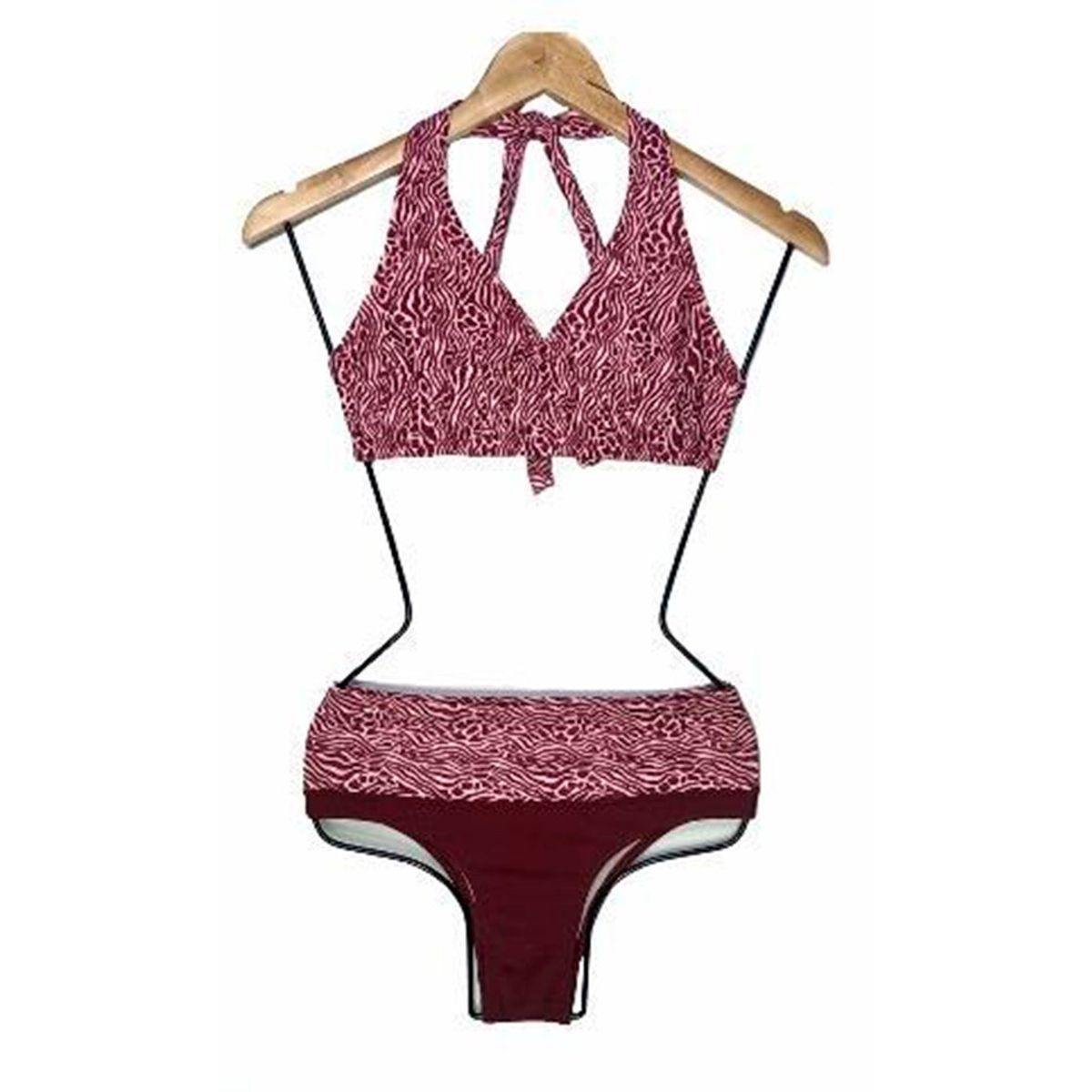 GENERICO - Bikini Licra UV Bussier Guinda GL-20