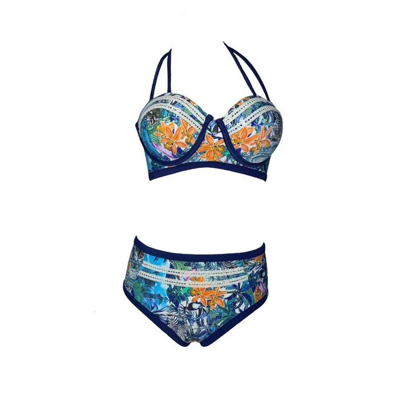 GENERICO - Bikini Licra UV Charlotte Corday Azul GL-48