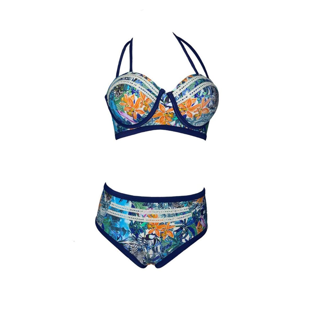 GENERICO - Bikini Licra UV Charlotte Corday Azul GL-48