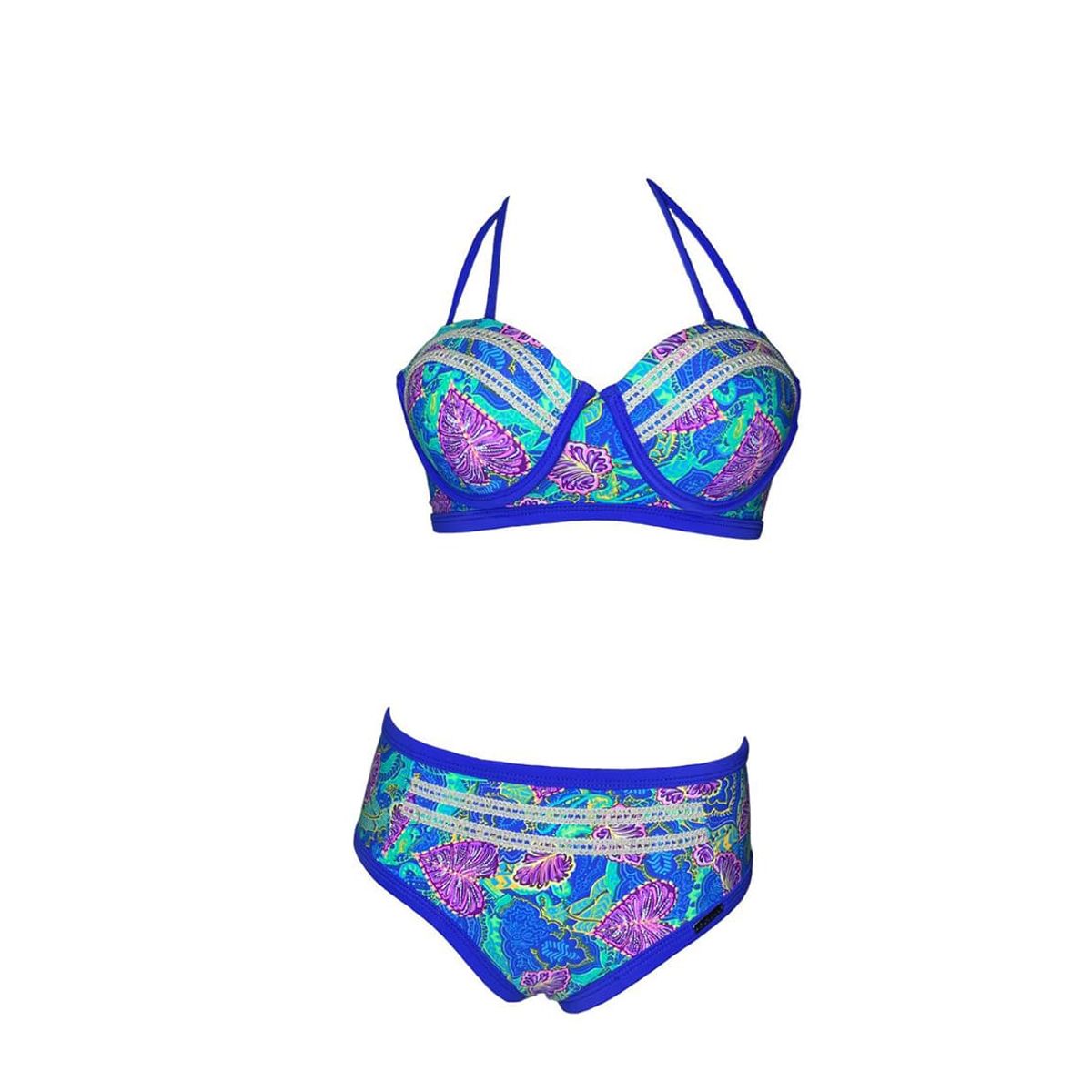 GENERICO - Bikini Licra UV Charlotte Corday Celeste GL-48