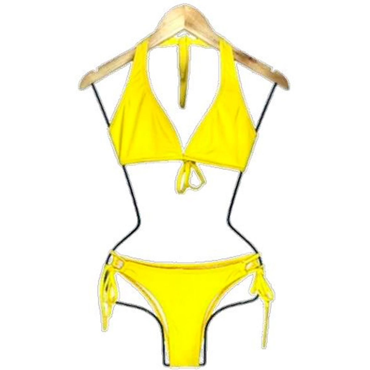 GENERICO - Bikini Licra UV Clasico Amarillo GL-18