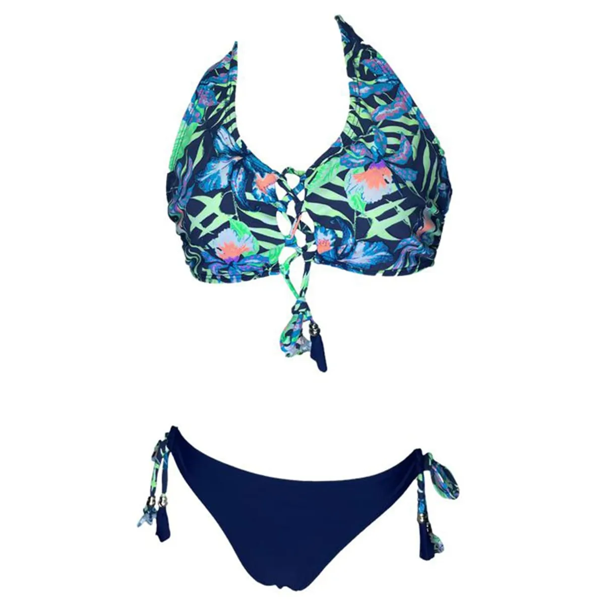 GENERICO - Bikini Licra UV Corset Edicion Limitada azul GL-22