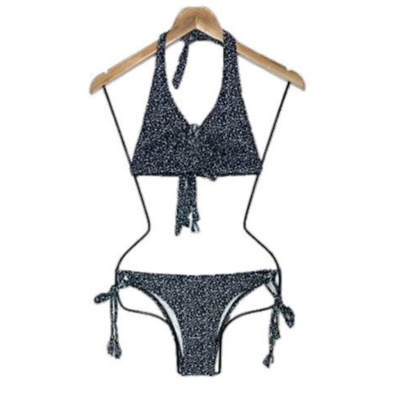 GENERICO - Bikini Licra UV Corset Negro GL-22