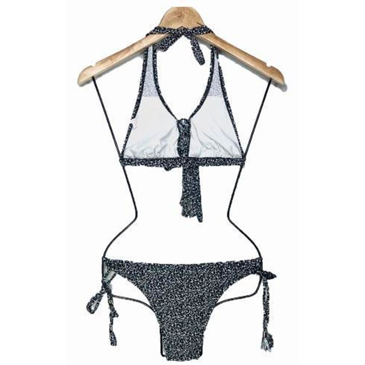 GENERICO - Bikini Licra UV Corset Negro GL-22