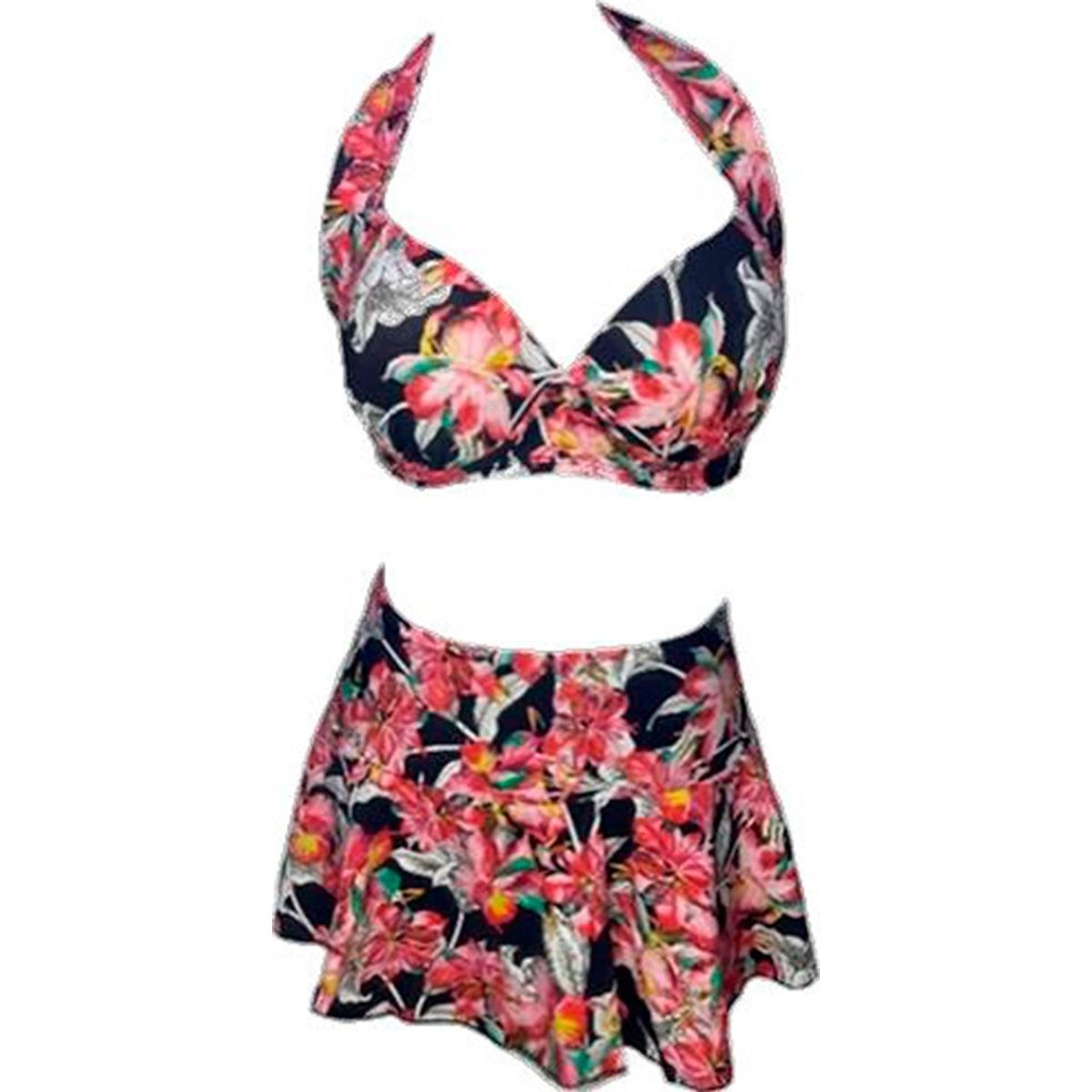 GENERICO - Bikini Licra UV Evelyn Rojo GL-52