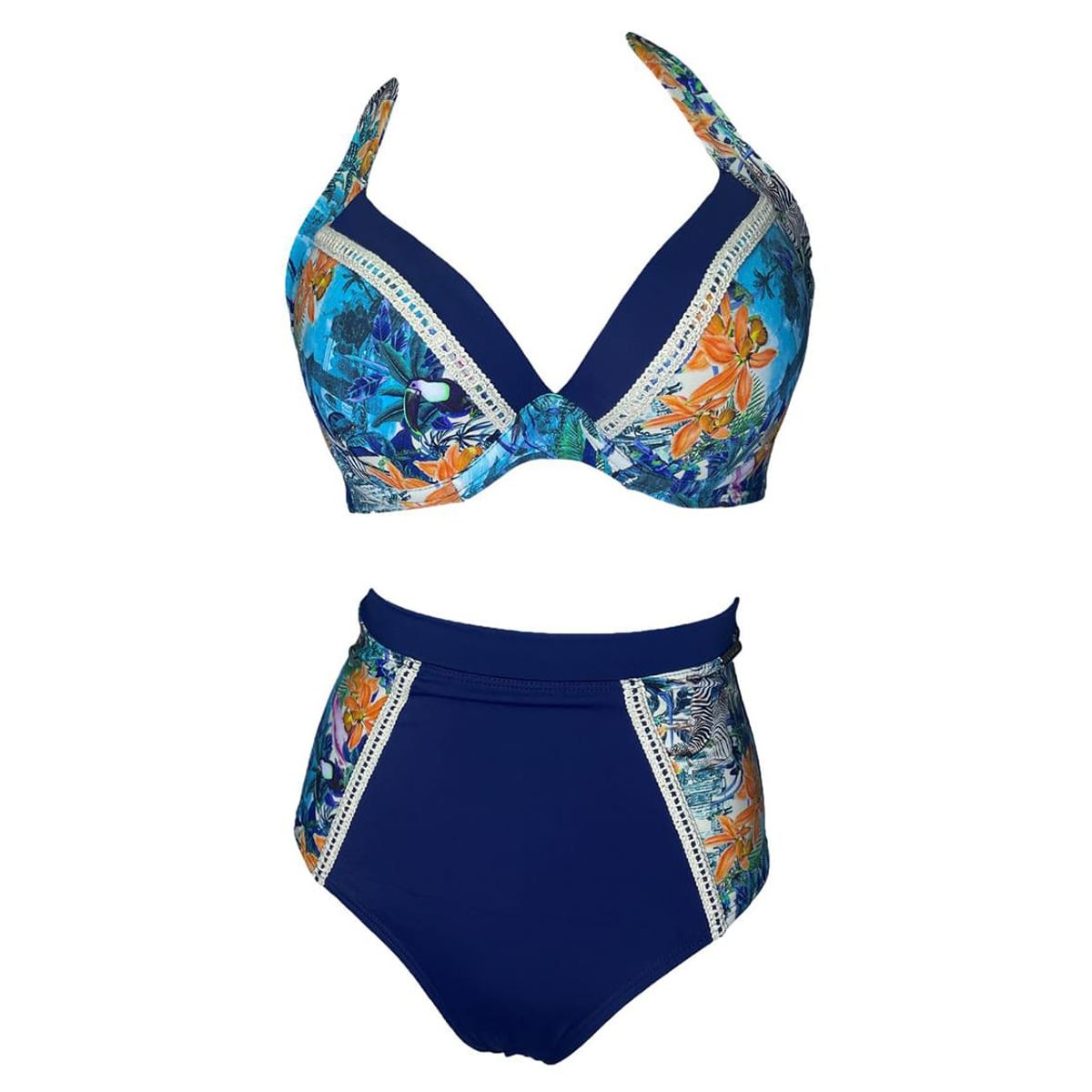 GENERICO - Bikini Licra UV Jane Goodall Azul GL-46