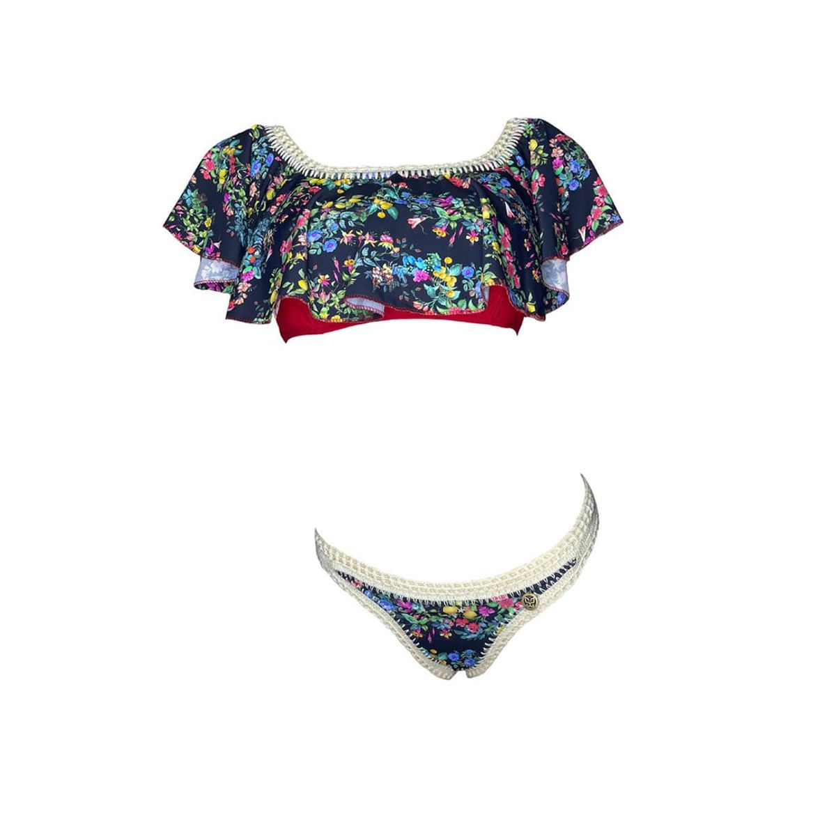 GENERICO - Bikini Licra UV Rumbera Licra UV Ana Bolena Rojo GL-60