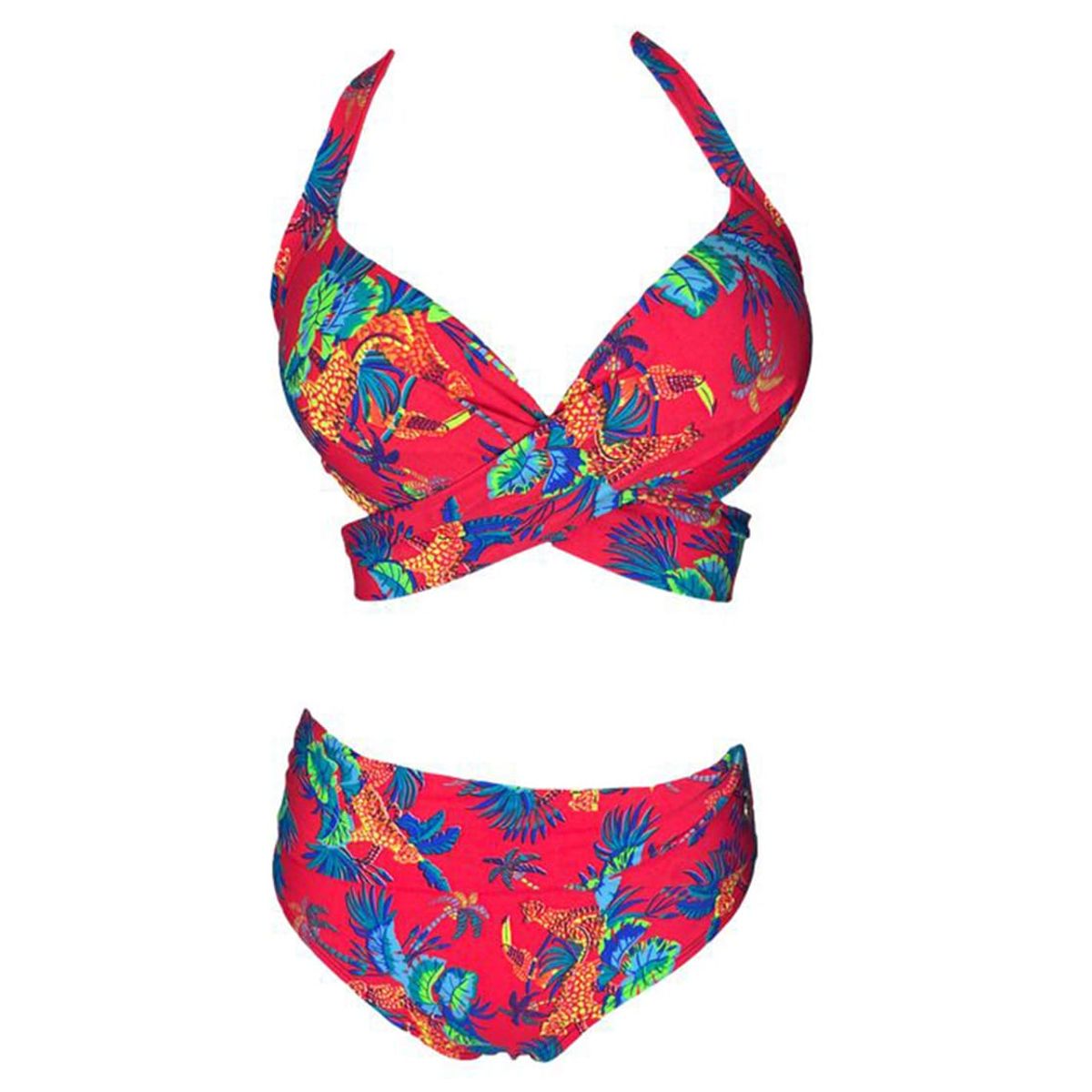 GENERICO - Bikini Licra UV Vera Miranda Rojo GL-48