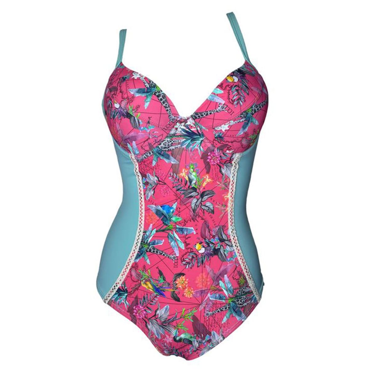 GENERICO - Enterizo Licra UV Ariella Hadid Turquesa GL-46