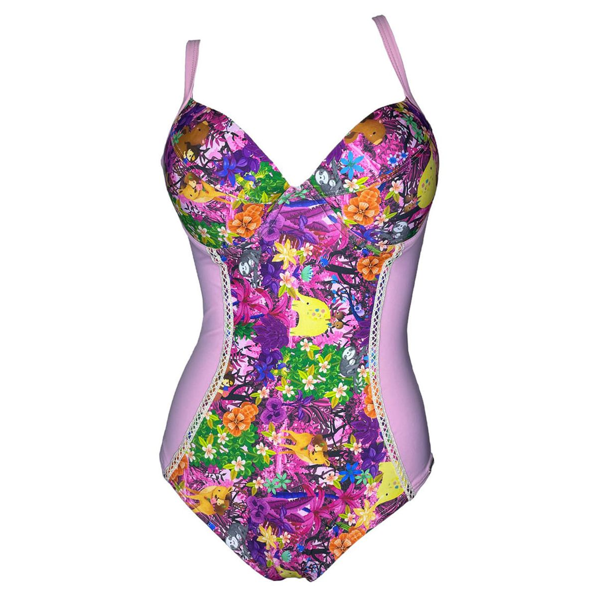 GENERICO - Enterizo Licra UV Ariella Hadid Rosa GL-46