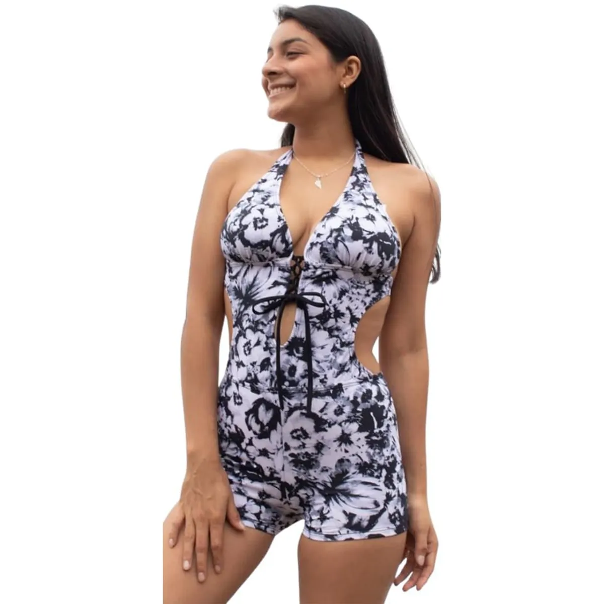 GENERICO - Trikini Licra UV Short Isabella Negro GL-32