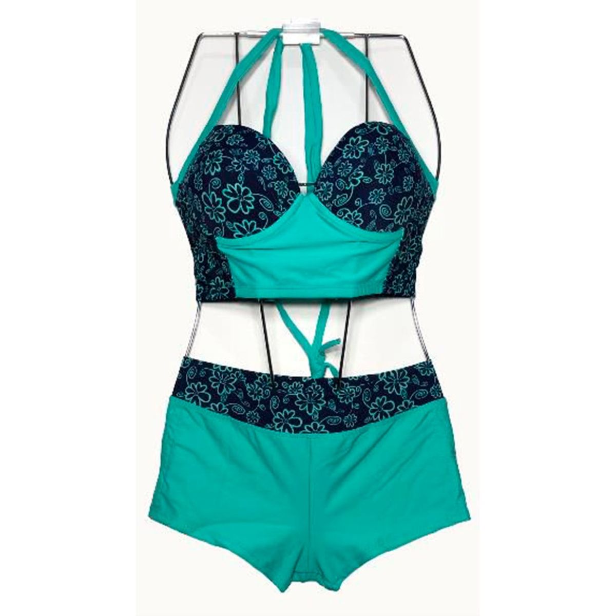 GENERICO - Ropa de baño Mujer Violeta Verde GL-45