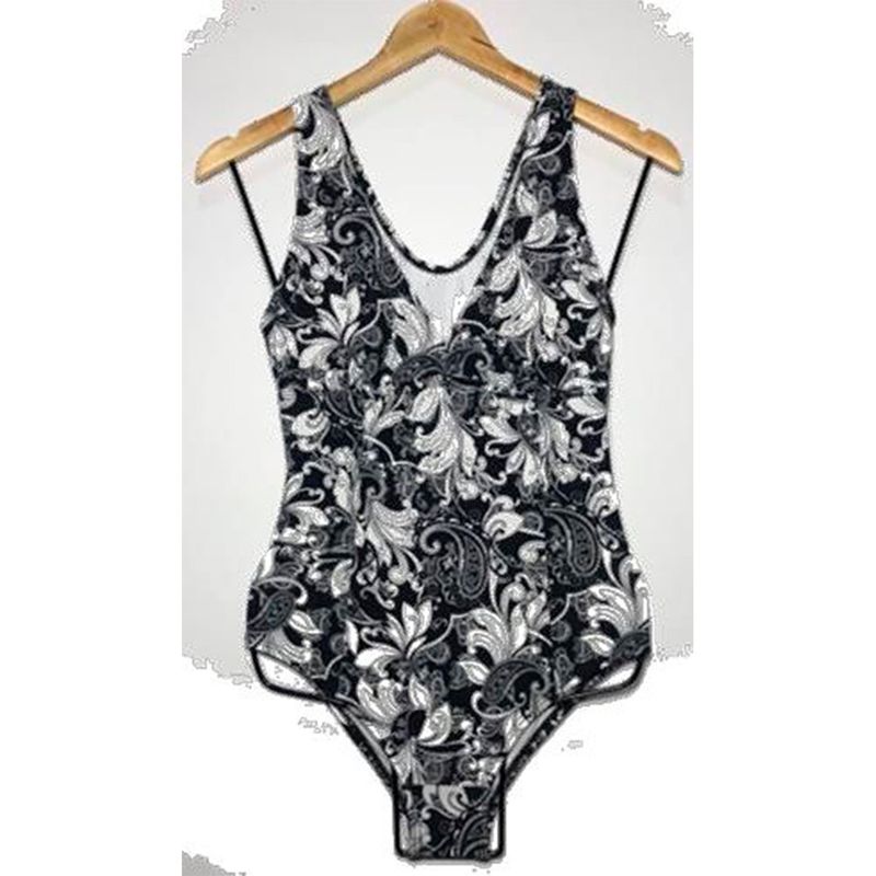 GENERICO - Ropa de baño Mujer Jasmin Estampado Negro GL-30