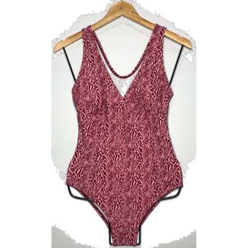 GENERICO - Ropa de baño Mujer Jasmin Estampado Guinda GL-30