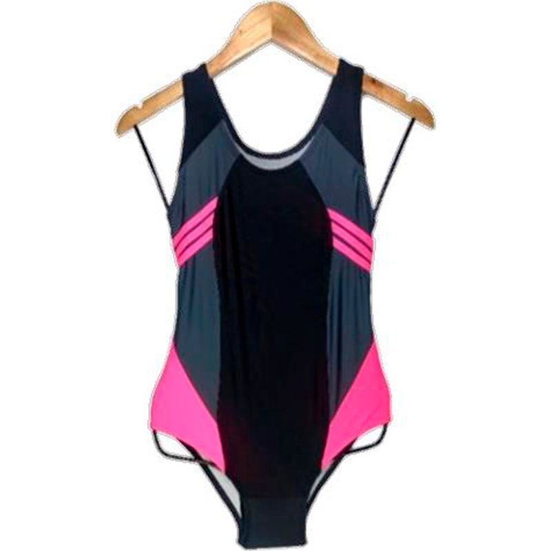 GENERICO - Ropa de baño Mujer Natacion Rayitas Rosado GL-28