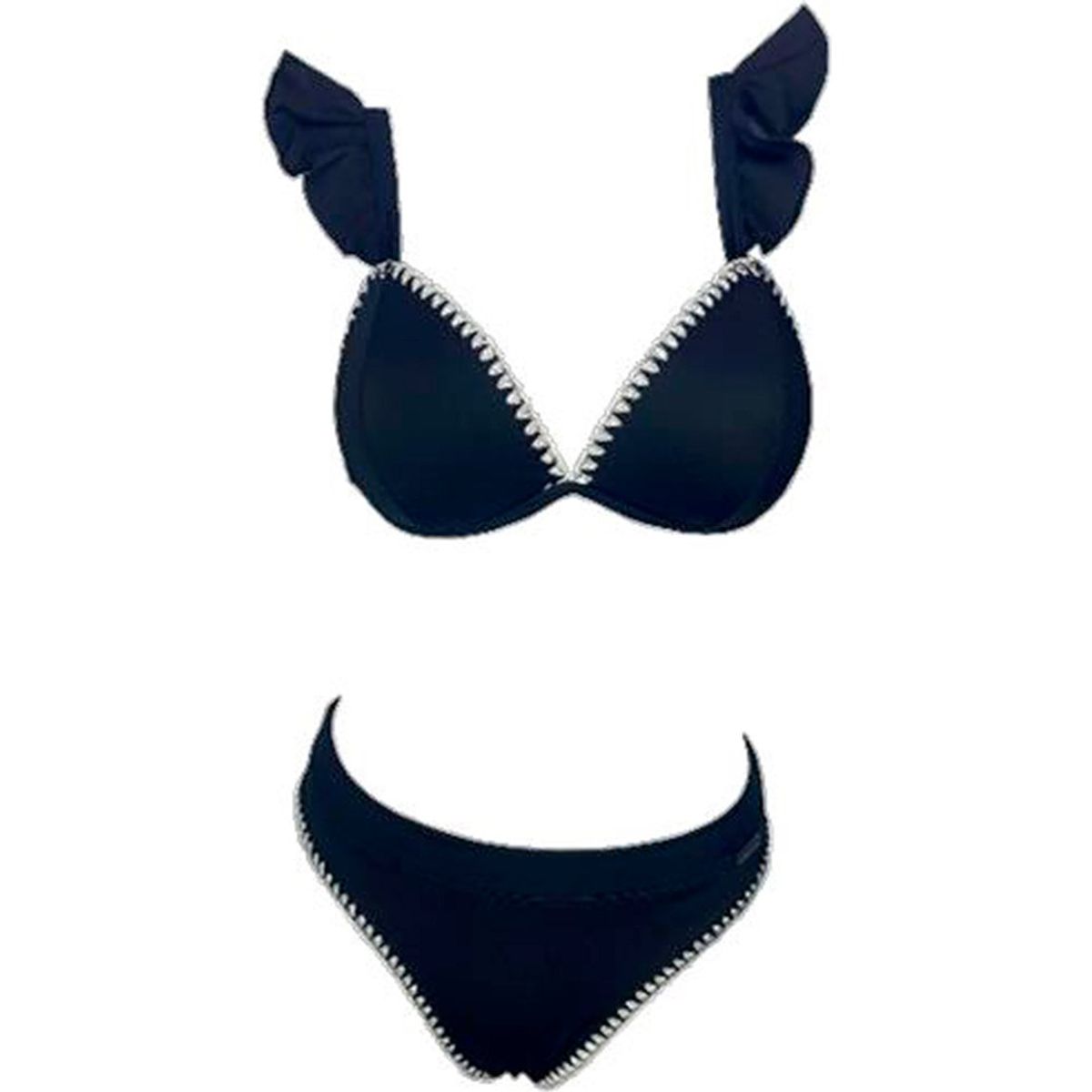 GENERICO - Ropa de baño Mujer Olivia Color Entero Negro GL-42