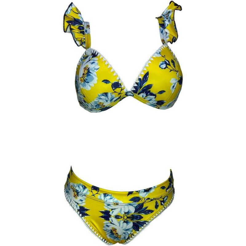 GENERICO - Ropa de baño Mujer Olivia Estampado Amarillo GL-42