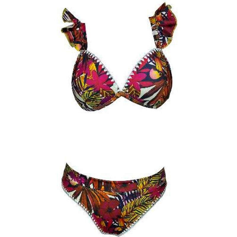 GENERICO - Ropa de baño Mujer Olivia Estampado Rojo GL-42