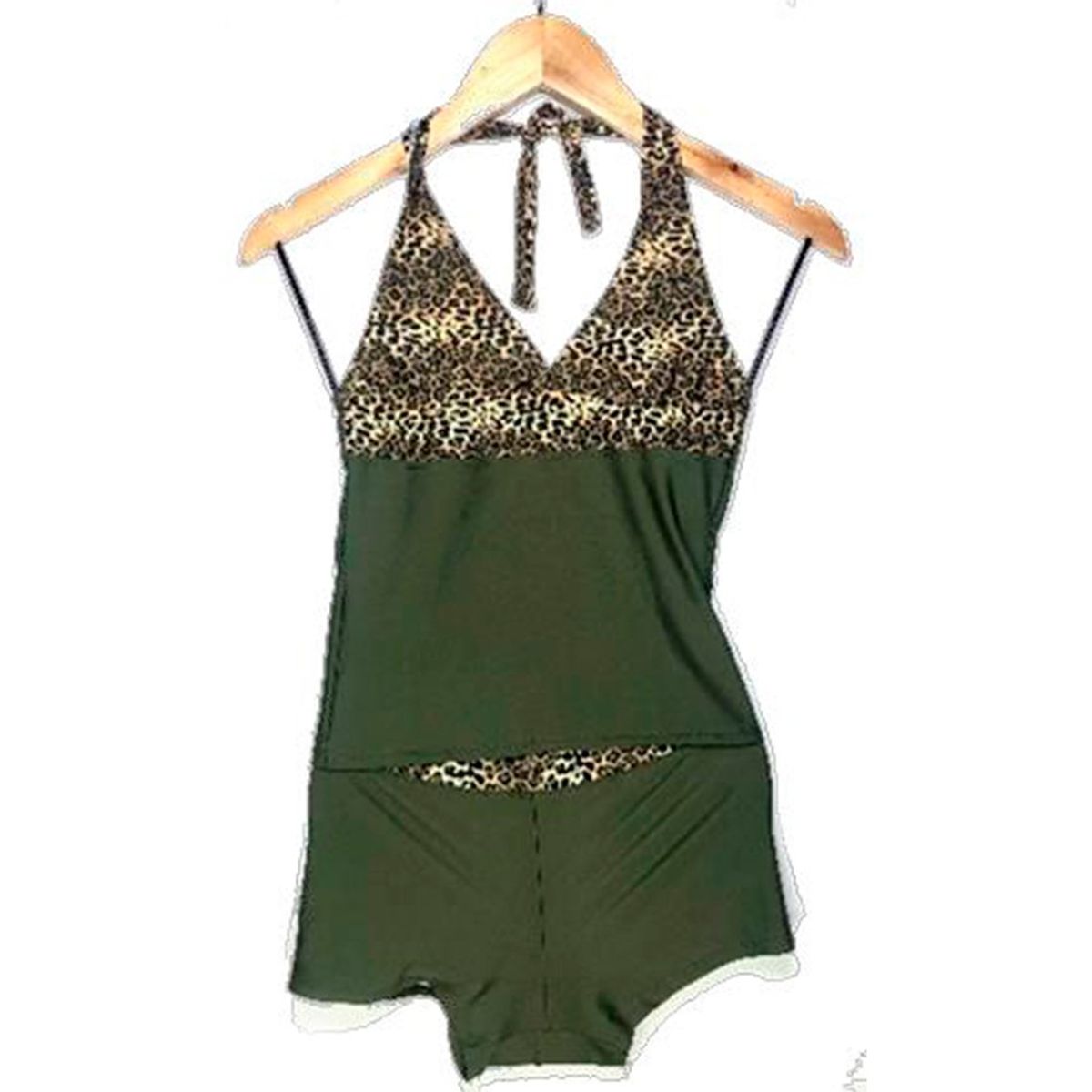 GENERICO - Shortkini Colores UV Con Polo Verde GL-32