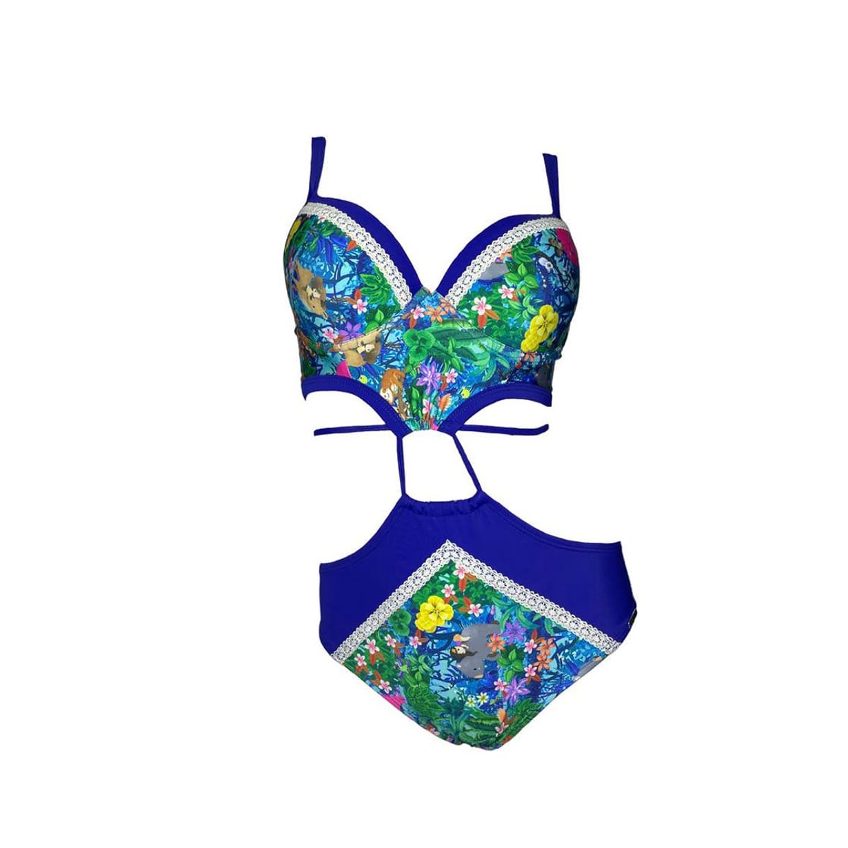 GENERICO - Trikini Licra UV Eleanor Roosevelt Celeste GL-44