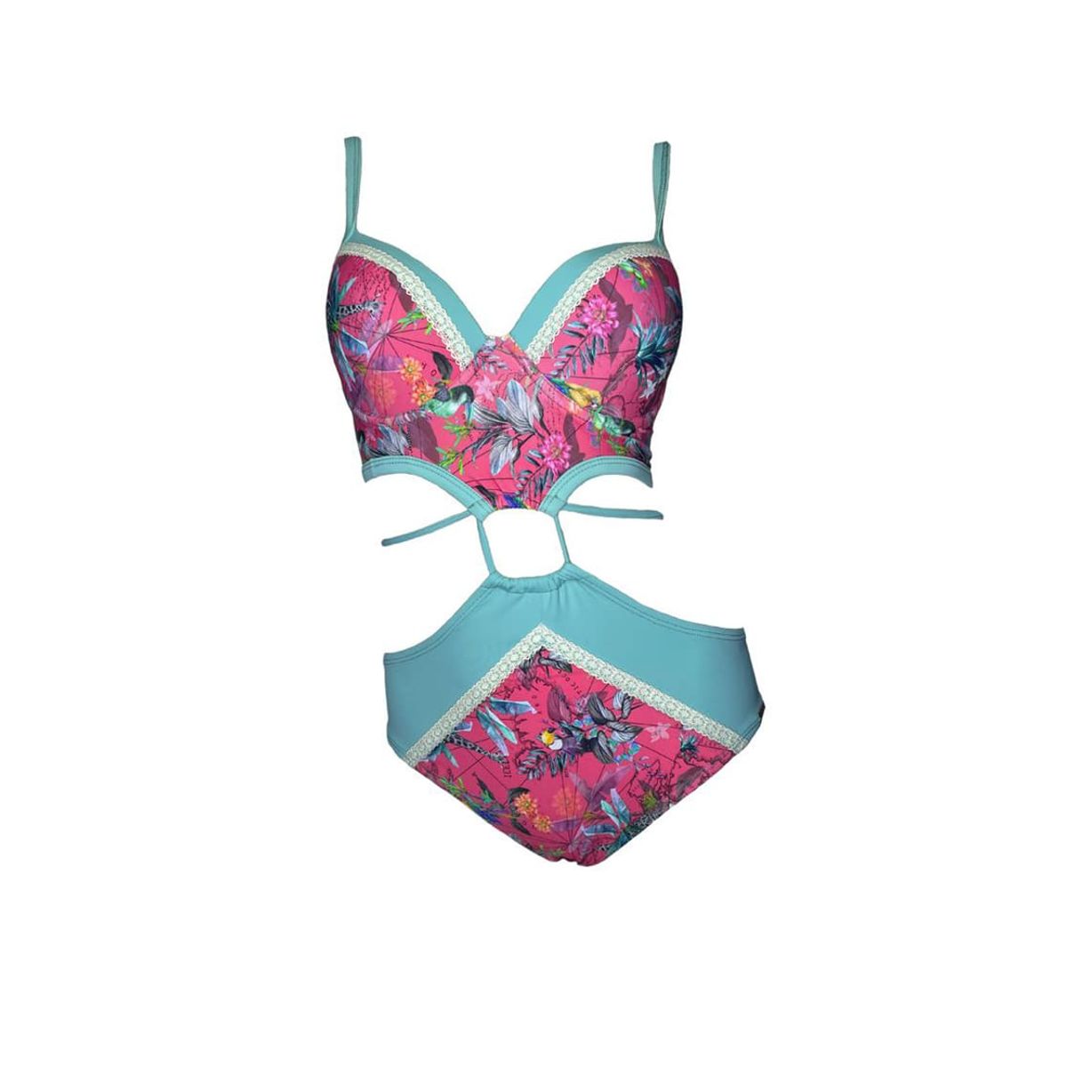 GENERICO - Trikini Licra UV Eleanor Roosevelt Turquesa GL-44