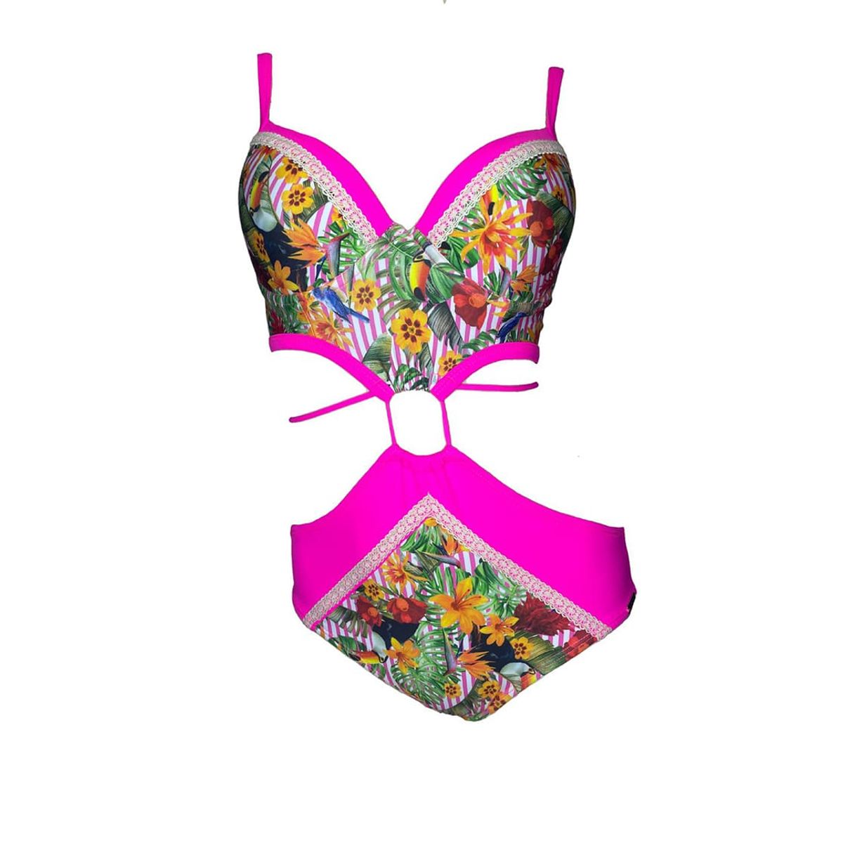 GENERICO - Trikini Licra UV Eleanor Roosevelt Fucsia GL-44