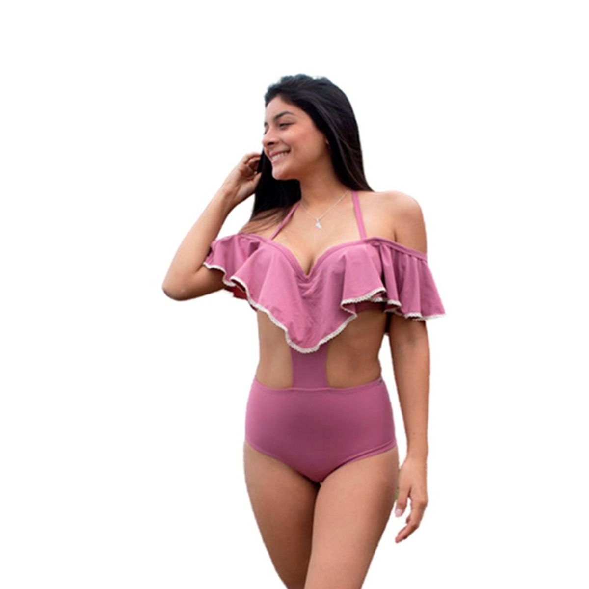 GENERICO - Trikini Licra UV Eva Perón Palo Rosa GL-43