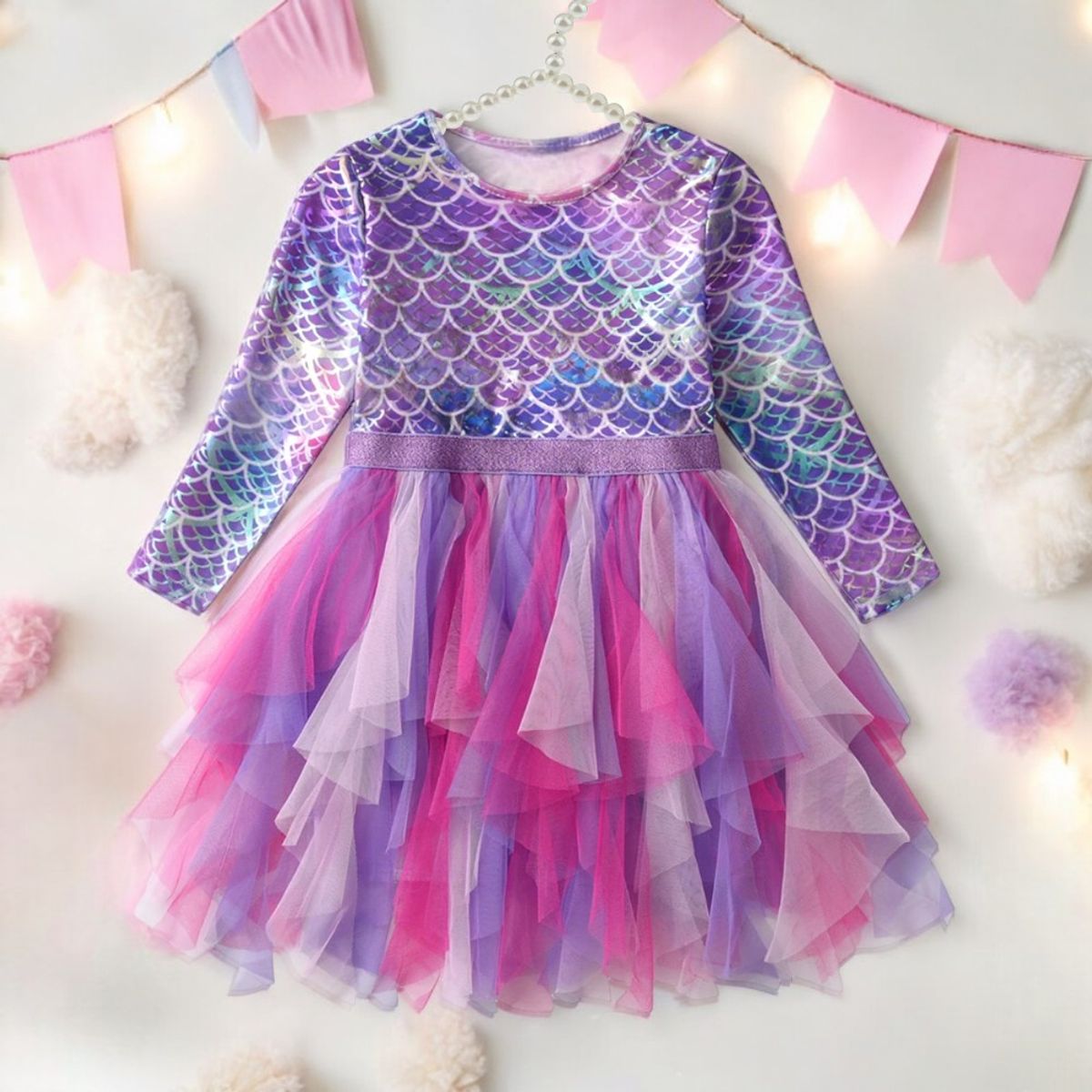 GENERICO - VESTIDO DE  NIÑA DE TEMATICA SIRENA